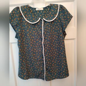 NWOT - Jessy G Cherry Print Blouse
